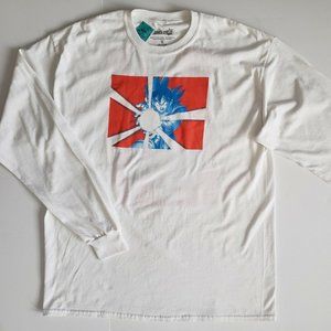 Dragon Ball Z Men’s Size X-Large Long Sleeve T-Shirt Goku White XL